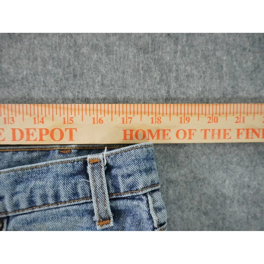 Vintage‎ Levis 545 Jeans Mens 38x34 (36x32.5) Blue Denim Loose Stained Brown Tab